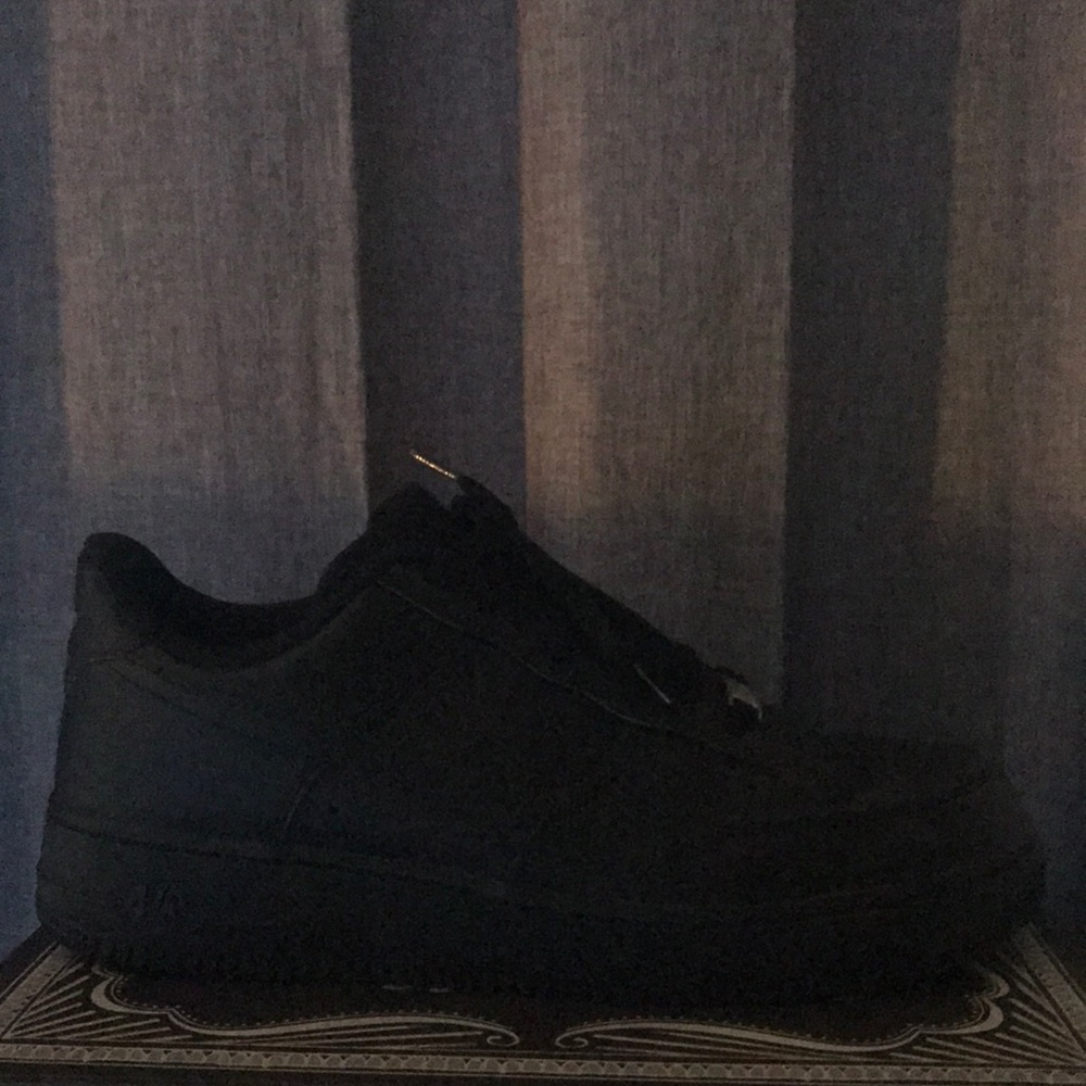 Mens Black Nike AirForce